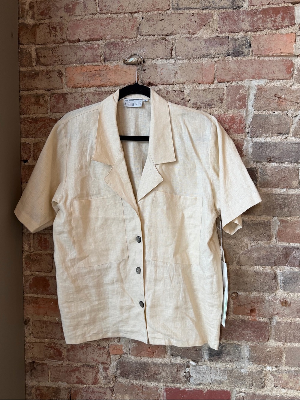 Ann Tjan for Kenar Vintage Linen Top Women’s Size 4 NWT